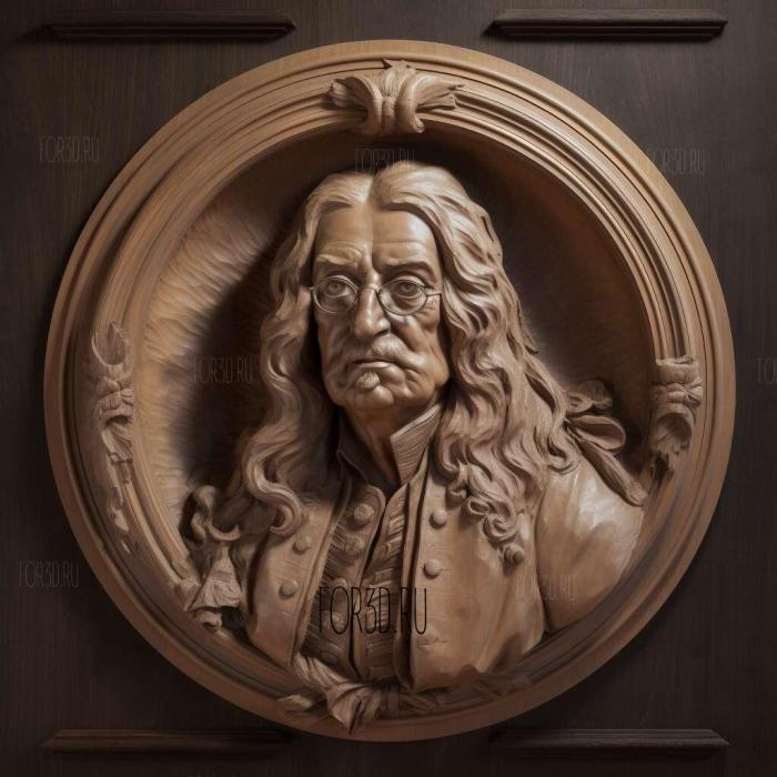 Sir Hans Sloane 1 stl model for CNC